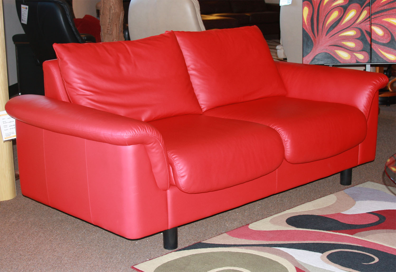 Stressless Paloma Chilli Red 09462 Leather Color Sofa from Ekornes