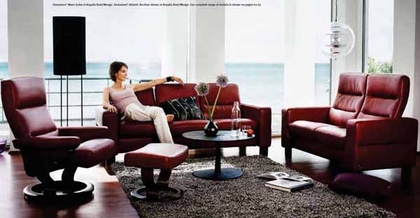 Stressless Pacific Large Ergonomic Recliner with Ottoman by Ekornes