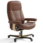 Stressless Garda Office Desk Chair Wood Accent Base