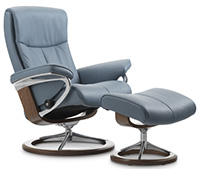Stressless Peace Signature Base Recliner Chair and Ottoman