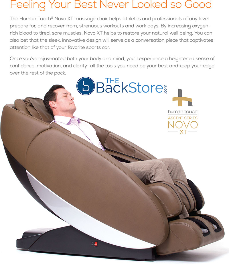 Human Touch Novo XT2 Zero Gravity Massage Chair Recliner Features