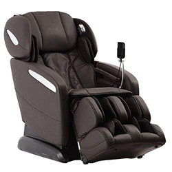 Osaki OS-Pro Maxim S L-Track Zero Gravity Massage Chair Recliner Brown