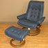 Stressless Royal Paloma Oxford Blue Leather Chair