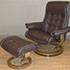 Stressless Royal Royalin Dark Brown Leather Chair