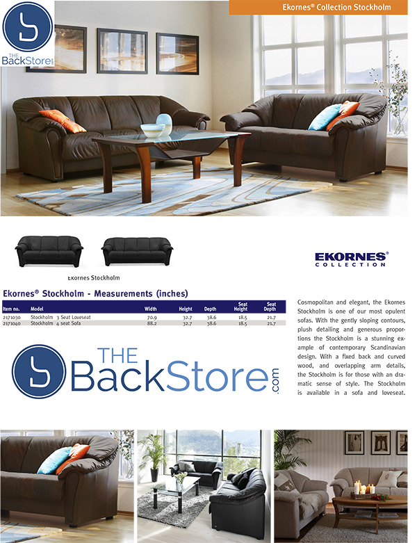 Ekornes Stockholm Sofa and Loveseat by Stressless