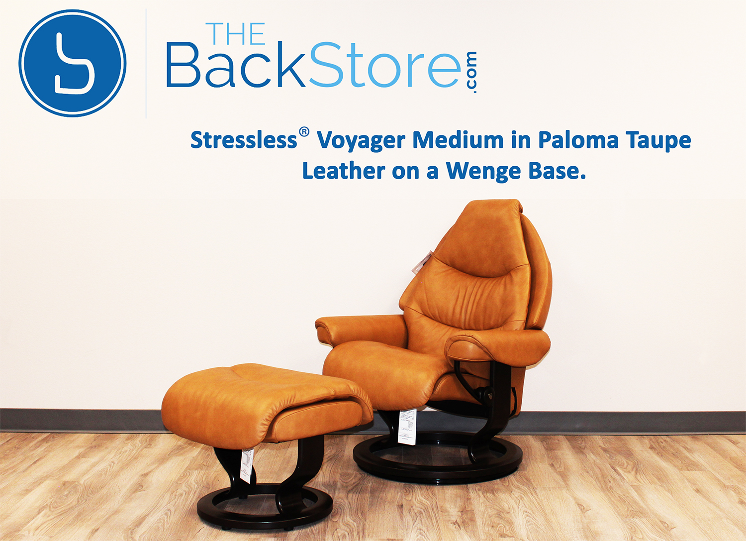 Stressless Voyager Paloma Taupe Leather By Ekornes Stressless