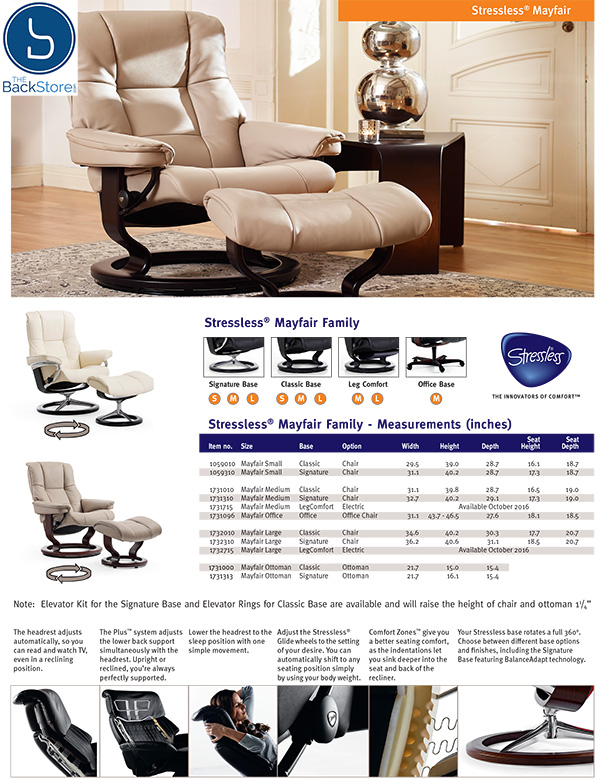 Stressless mayfair office online chair