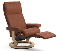 Stressless Aura Recliner Chair - LegComfort Wood Base