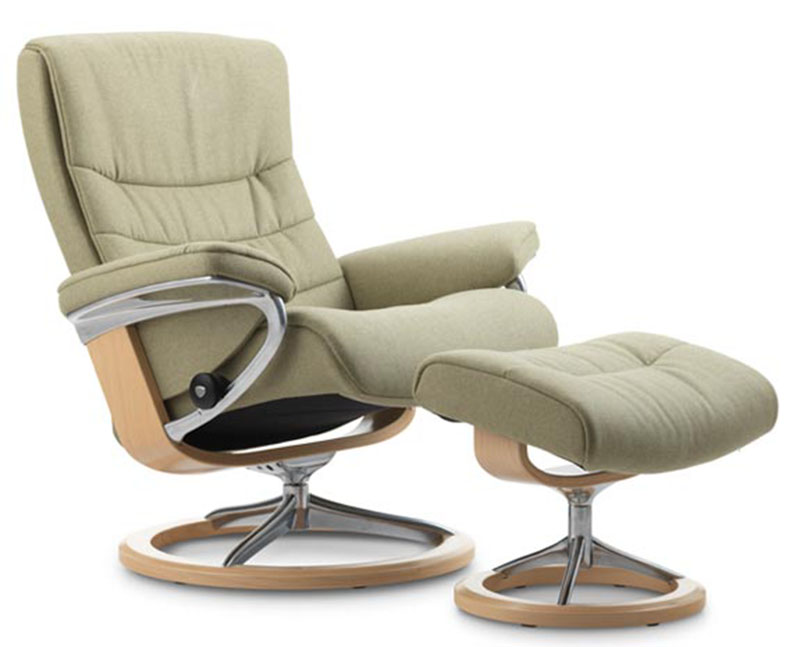 Stressless Nordic Classic Wood Base, Nordic Leather Recliner