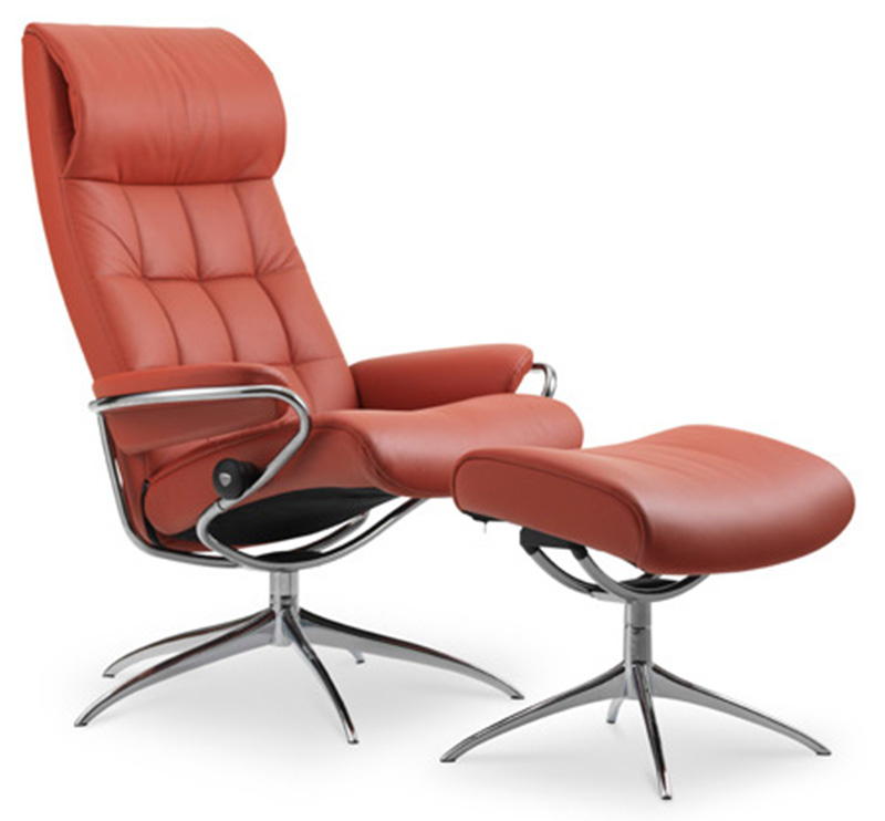 Ekornes Stressless London High Back Leather Recliner and Ottoman - London  Chair Lounger - Ekornes Stressless London Recliners, Stressless Chairs,  Stressless Sofas and other Ergonomic Furniture.