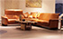 Paradise Paloma Brandy Leather Sectional Sofa