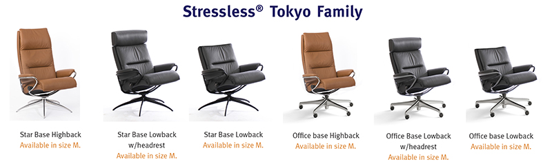 Stressless Tokyo Recliner Chair Family by Ekornes