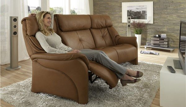 Himolla Chester Leather ZeroStress Integrated Recliner Sofa