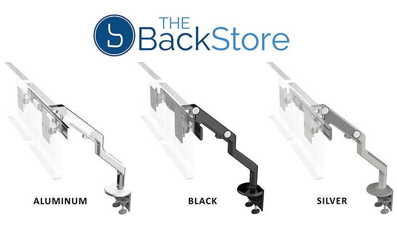 Humanscale M8 Dual Adjustable Monitor Arm with Crossbar Colors