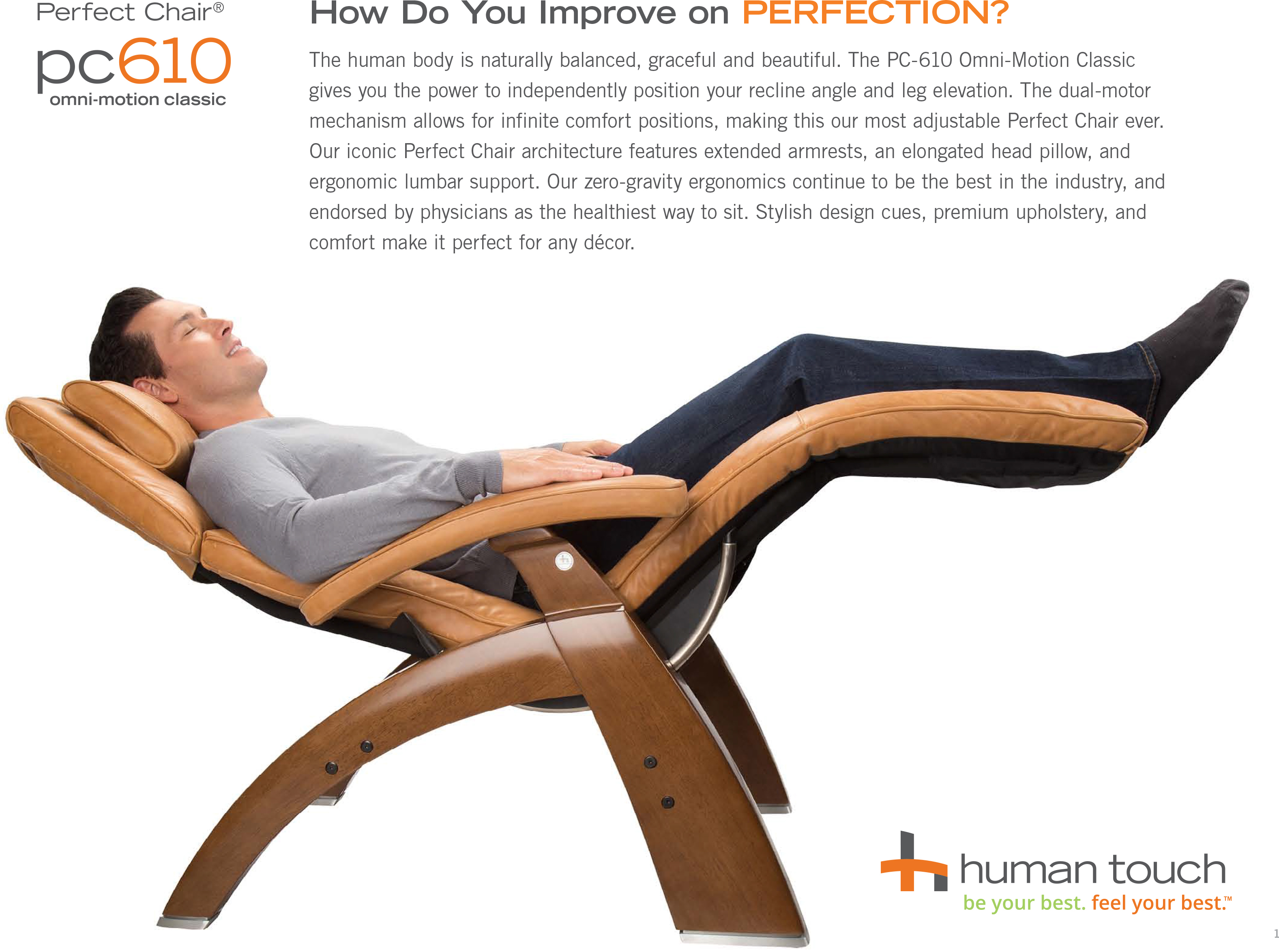 Pc 420 Classic Manual Plus Perfect Zero Gravity Chair Ergonomic