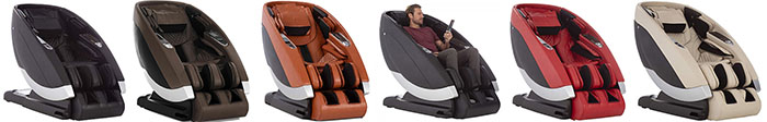 Human Touch Red Super Novo Zero Gravity 3D and 4D Massage Chair Recliner Colors