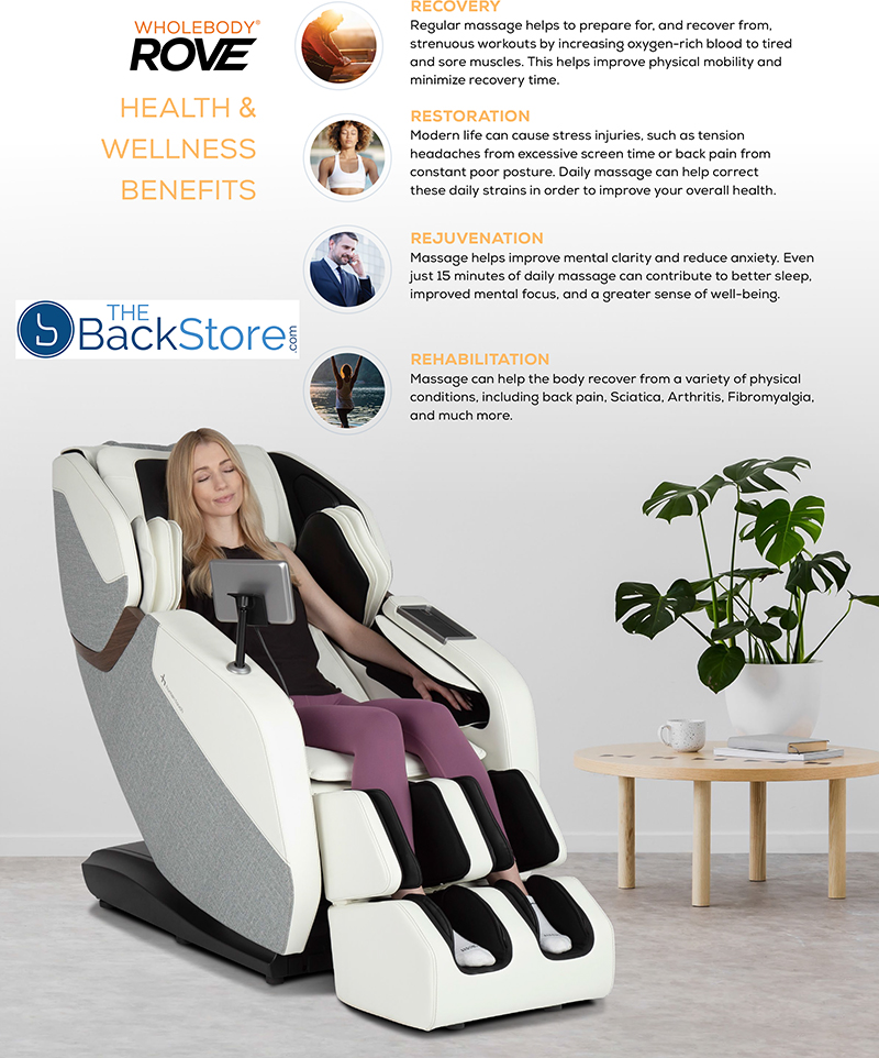 Human Touch Rove WholeBody Massage Chair Zero Gravity Recliner Features
