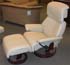 Stressless Dream Leather Recliner and Ottoman - Paloma Kitt Leather