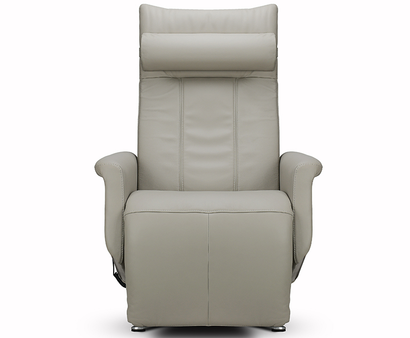 Svago Swivel SV-500 Leather Zero Anti Gravity Recliner Chair in Taupe Premium Leather