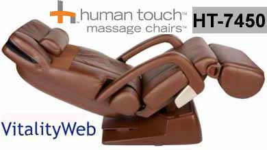 HT-7450 Dark Chocolate Leather Massage Chair Recliner