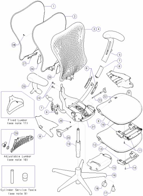 embody replacement parts